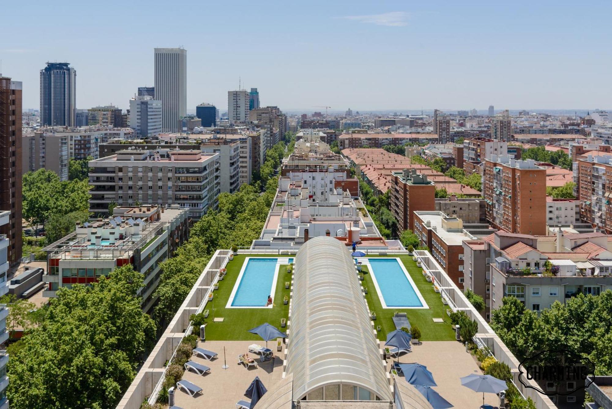 דירות מדריד Charming Eurobuilding 2 Terrace Exclusive - Plaza De Parking מראה חיצוני תמונה